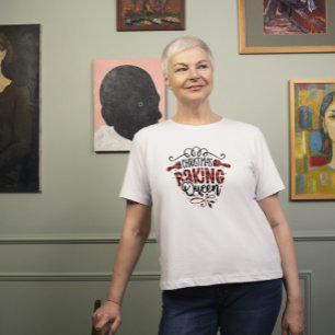 Camiseta Tipografia da Rainha Baking de Natal