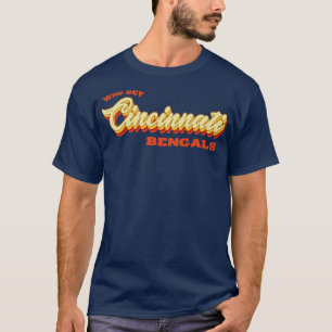 Camiseta Tipografia Da Vintage Que Dey Cincinnati