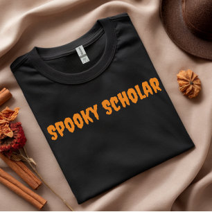 Camiseta Tipografia das laranjas Spooky Scholar