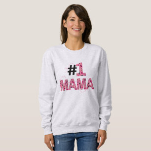 Camiseta Tipografia de Abelha Floral Número Um Mamãe