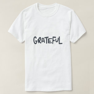 Camiseta Tipografia de Afirmação Positiva Grata Design