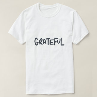Camiseta Tipografia de Afirmação Positiva Grata Design