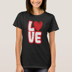 Camiseta Tipografia de Amor Corações Dia dos Namorados Româ