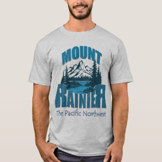Camiseta Tipografia de Aventura Monte Rainier | Desi de Art