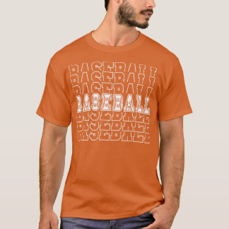 Camiseta Tipografia de Baseball