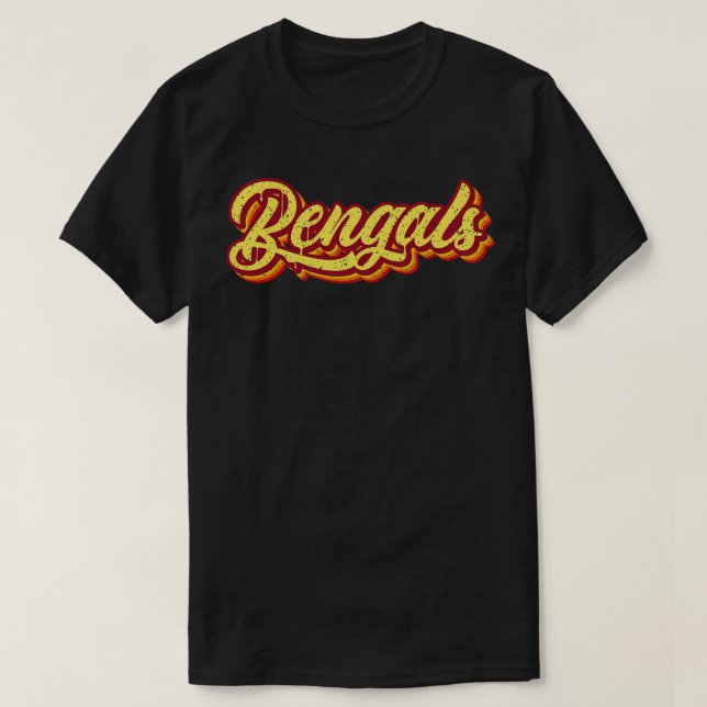 Camiseta Tipografia de Bengala Retroativa (Frente do Design)