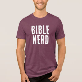 Camiseta Tipografia de Bíblia Nerd Engraçado Cristão Burgun