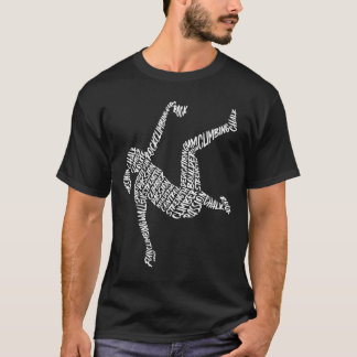 Camiseta Tipografia de Boulderismo Infantil Feminino Ro
