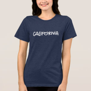 Camiseta Tipografia de Coração Caprichoso Branco Marinho Ca