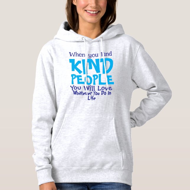 Camiseta Tipografia de CUTE KINDNESS Azul Personalizar (Frente)