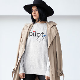 Camiseta Tipografia de Esposa de Piloto & Avião Simples,Min
