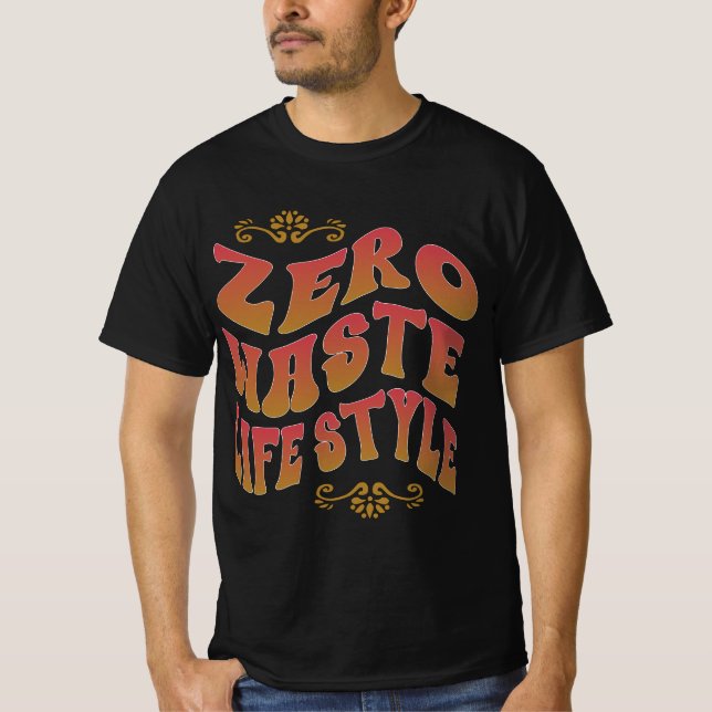 Camiseta Tipografia de Estilo de Vida Zero (Frente)