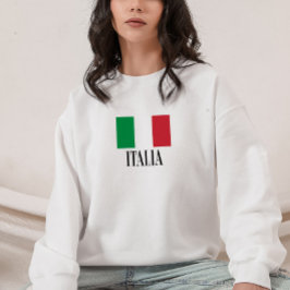 Camiseta Tipografia de Férias de Bandeiras Italianas Minima