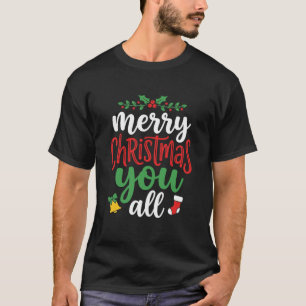 Camiseta Tipografia de Férias Feliz Natal para Todos