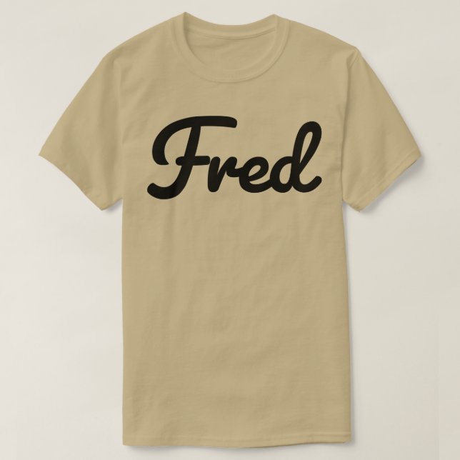 Camiseta Tipografia de Fred Name (Frente do Design)