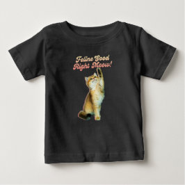 Camiseta Tipografia de Gato Engraçado e Bonita com Gatinho