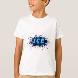 Camiseta Tipografia de Grafite de Gelo Design de Arte Urban