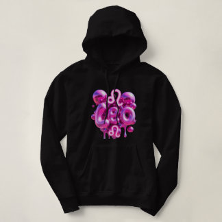 Camiseta Tipografia de Letra Bolha Rosa do Signo LEO Horósc