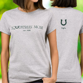 Camiseta Tipografia de Linha Mãe Equestre Est