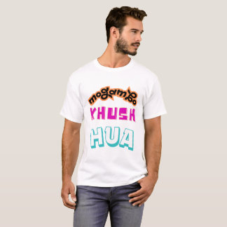 Camiseta Tipografia de Mogambo Khush Hua