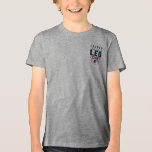 Camiseta Tipografia de Motivação para Dia de Perna 'Ganha,