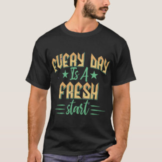 Camiseta Tipografia de Motivação Positiva