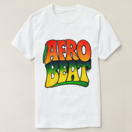Camiseta Tipografia de Música Afrobeat Estilo Retro Pan-Afr