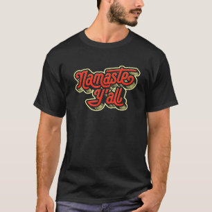 Camiseta Tipografia de Namaste Yall Southern Yoga Oitava 2