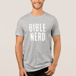 Camiseta Tipografia de nerd da Bíblia, divertido estudo cri