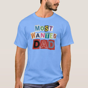 Camiseta Tipografia de Nota de Resgate do Papai Mais Procur