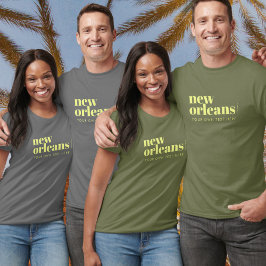 Camiseta Tipografia de Nova Orleans Louisiana