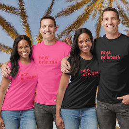 Camiseta Tipografia de Nova Orleans Louisiana