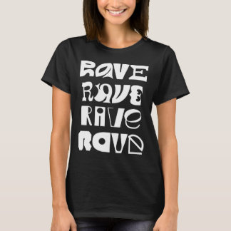 Camiseta Tipografia de Rave