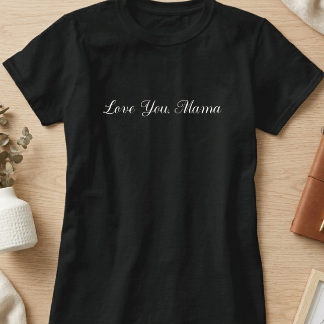 Camiseta Tipografia de Roteiro Ama Você Mamãe (Criador carregado)