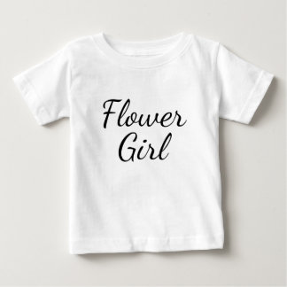 Camiseta Tipografia de Script de Menina de Flor ativada