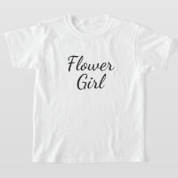 Tipografia de Script de Rapariga Flor em Branco