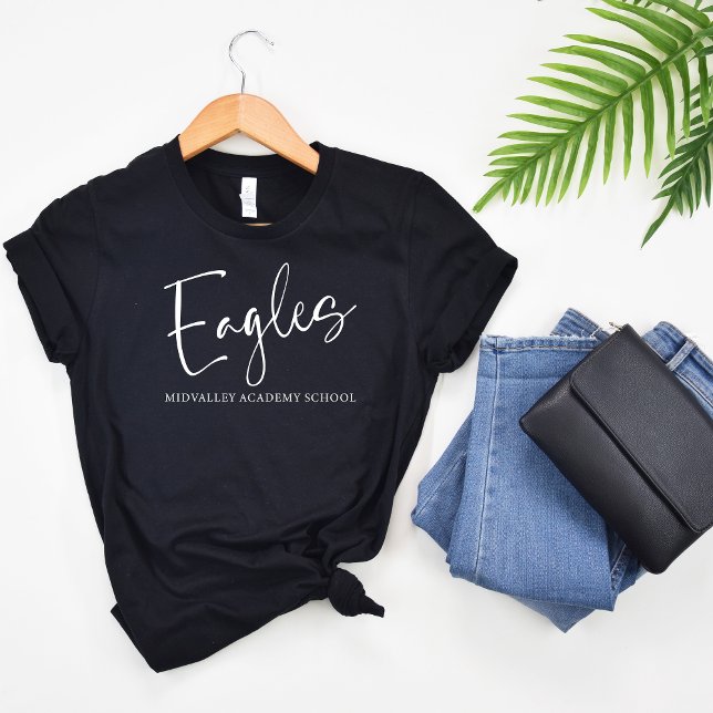 Camiseta Tipografia de Script Eagles Personalizada (Criador carregado)