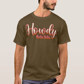 Camiseta Tipografia de Tootin de Rootin com Vintage Howdy