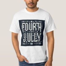 Tipografia de Vintage em 4 de julho