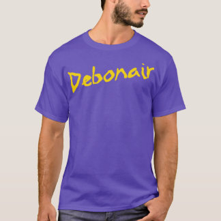 Camiseta Tipografia Debonair de Qualidade Superior Moda Nov