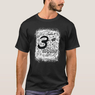 Camiseta Tipografia Desbotada Aluno da 3ª Série Professor V