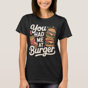 Camiseta Tipografia Divertida “Você Me Conquistou com Hambú