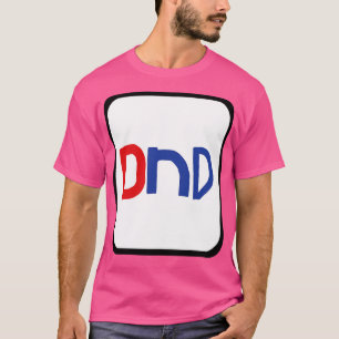 Camiseta Tipografia DND no Quadro