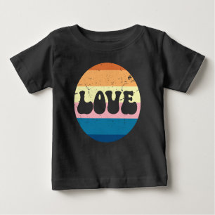 Camiseta Tipografia Do Amor Com Vintage Sunset Strips