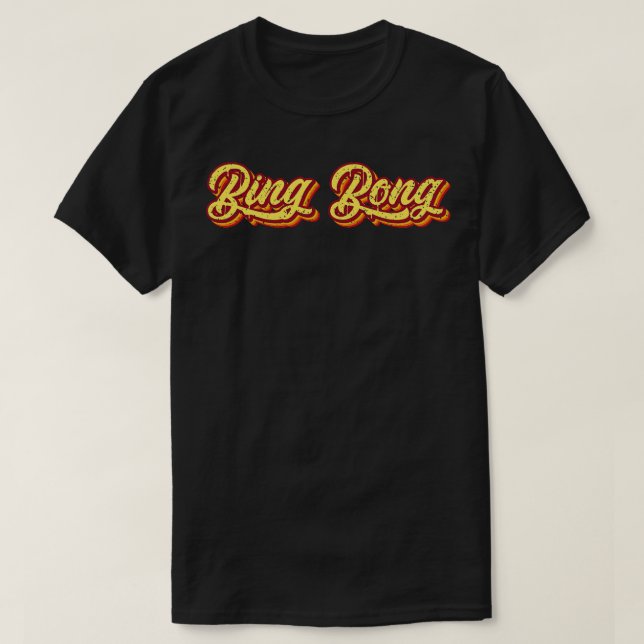 Camiseta Tipografia do Bing Retro Bong (Frente do Design)