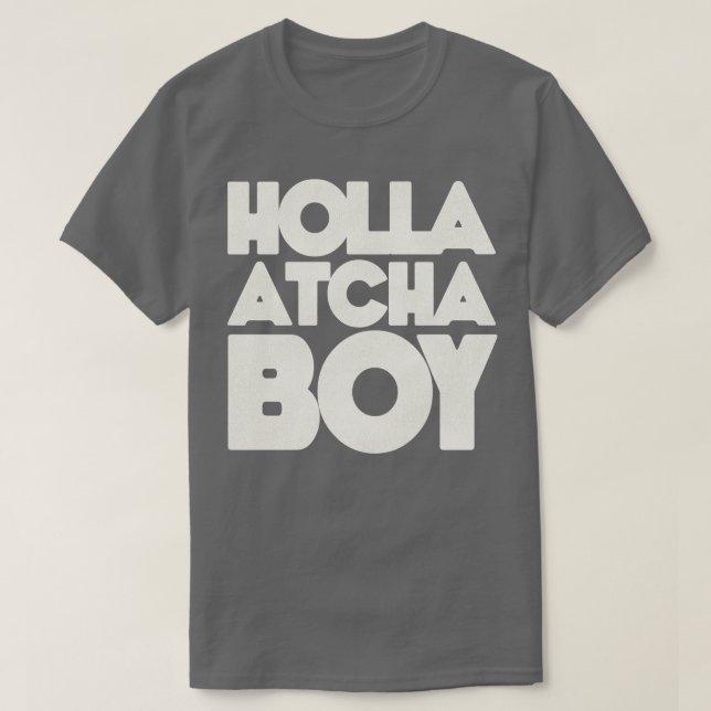 Camiseta Tipografia do Bloco Holla Atcha 1 (Frente do Design)
