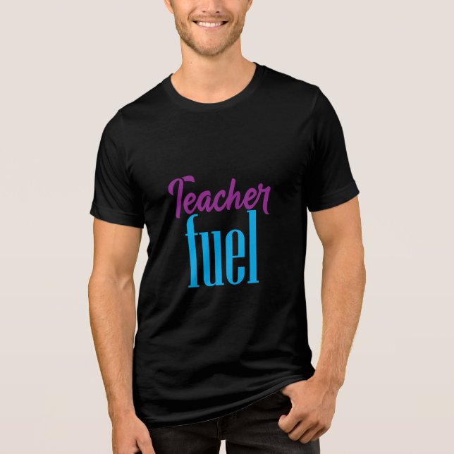 Camiseta Tipografia do Combustível do Professor (Frente)