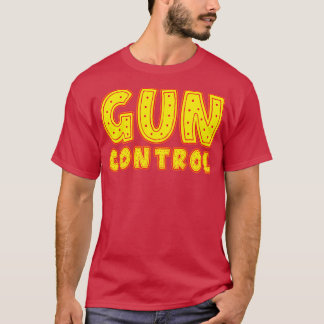 Camiseta Tipografia do controle de armas