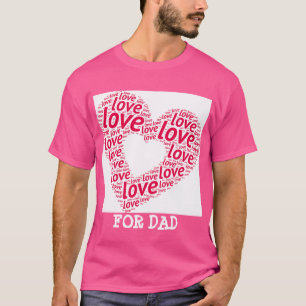 Camiseta Tipografia do Coração do Amor