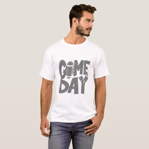 Camiseta Tipografia do Dia do Jogo